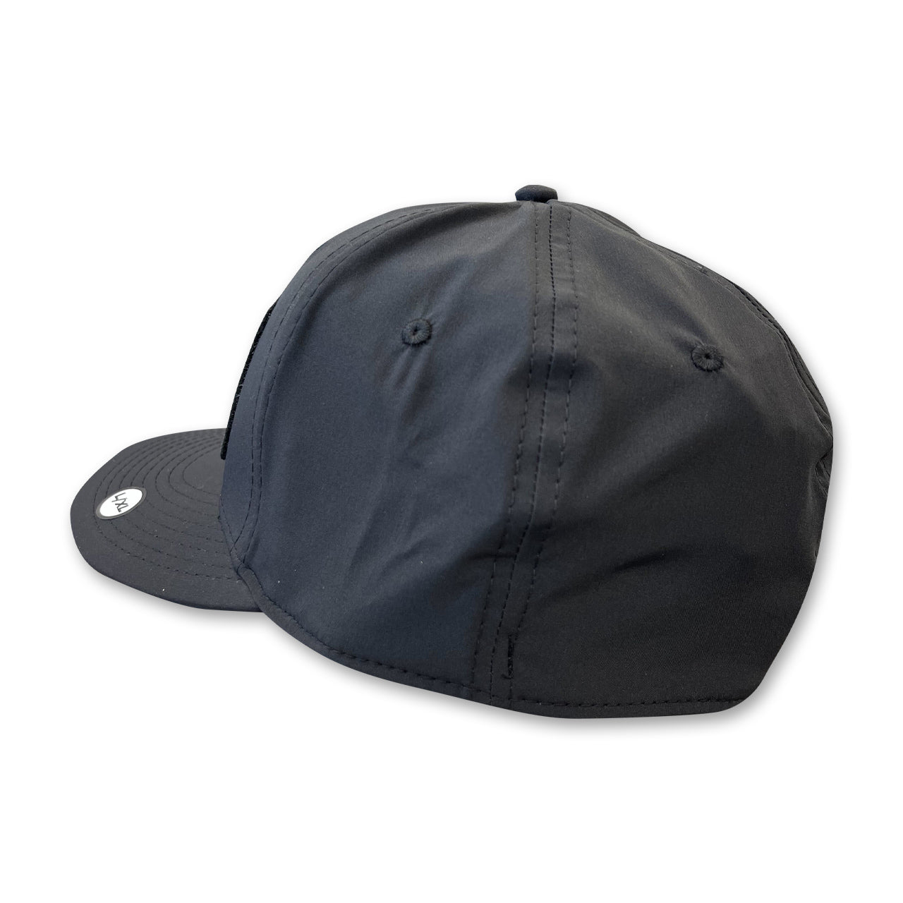 ABR Striped Patch Fitted Hat - White/White