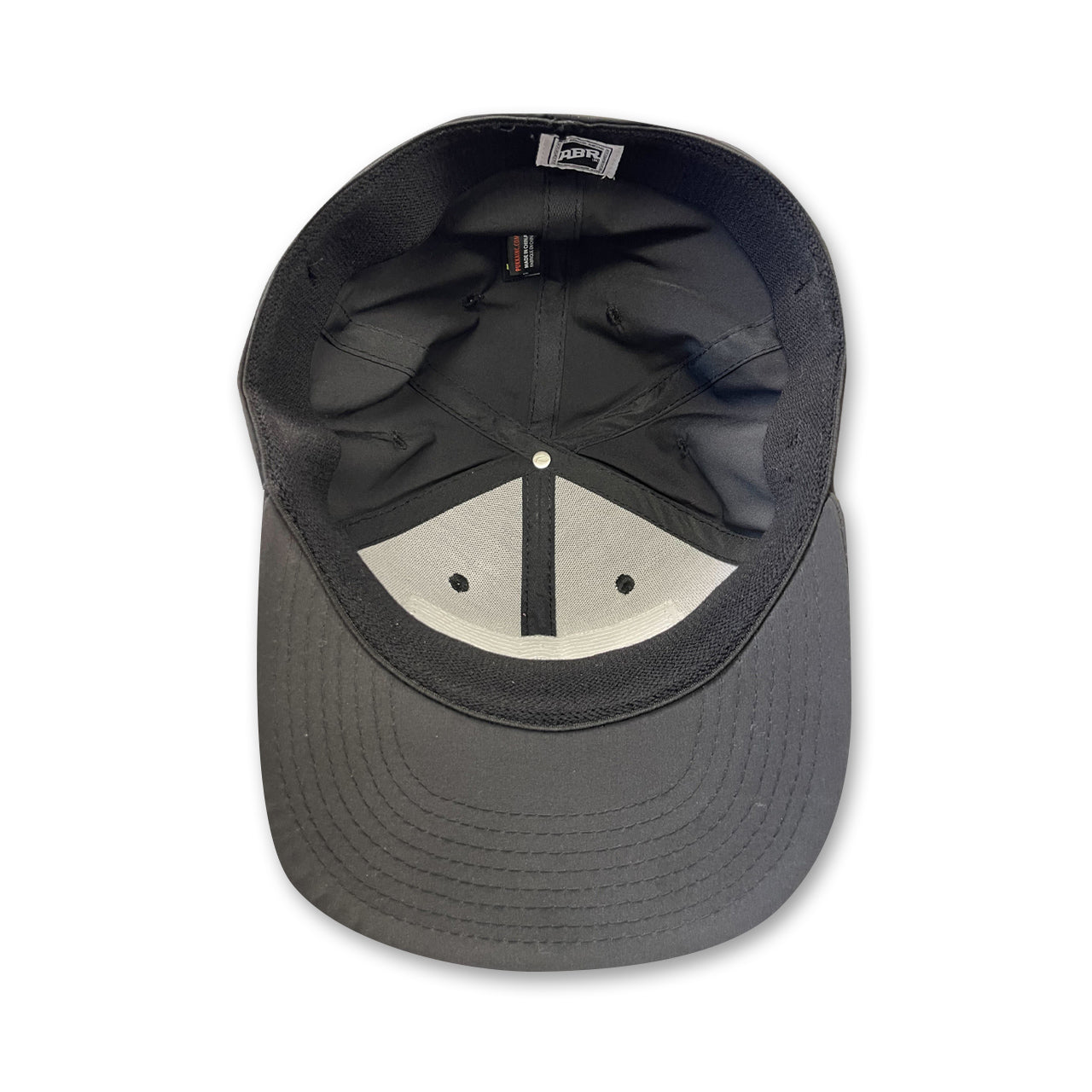 ABR Striped Patch Fitted Hat - White/White