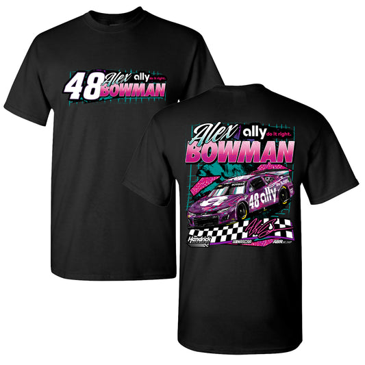 Exclusive Design! 2024 Alex Bowman Cup Series T-Shirt - Black