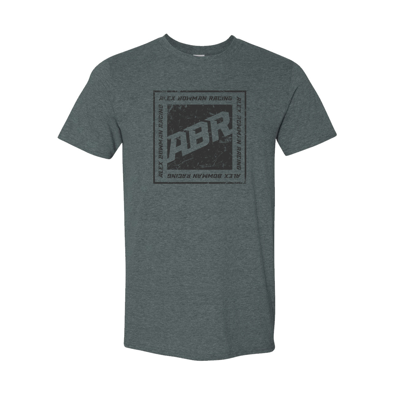 Distressed ABR Logo T-Shirt - Dark Heather