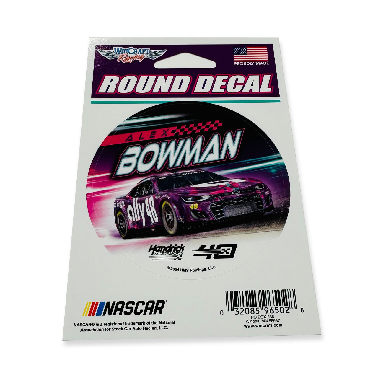 Alex Bowman 48 Car Round Decal – Alex Bowman Racing