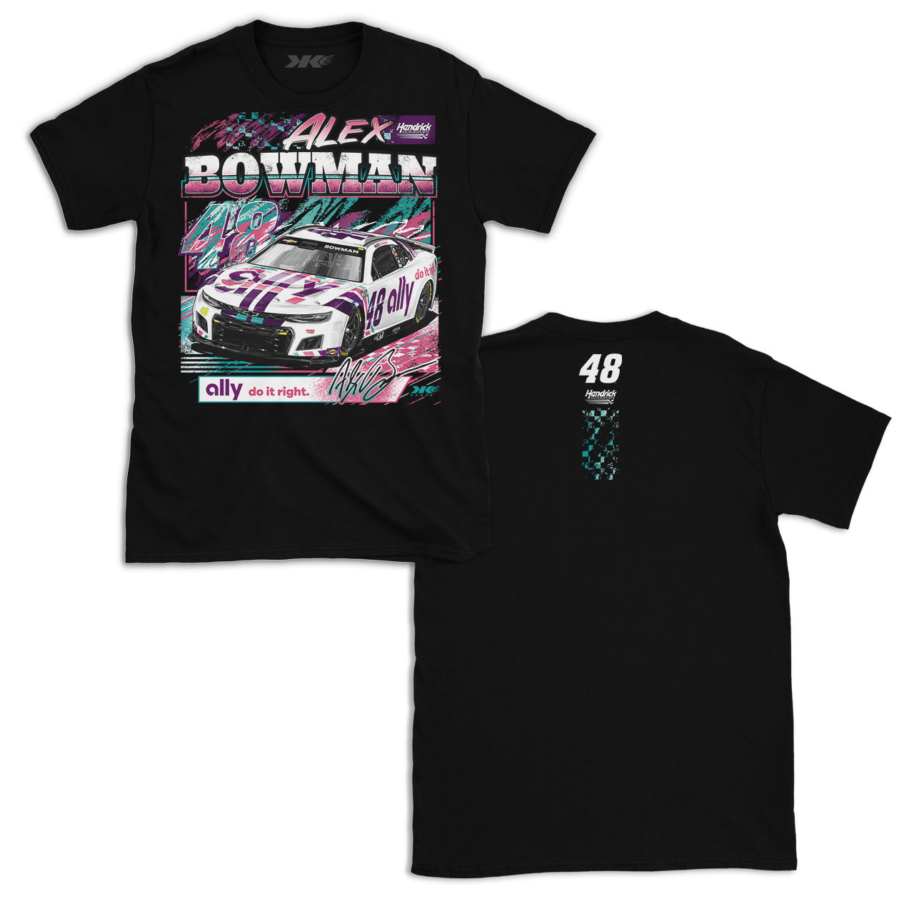 2022 Ally No. 48 Cup Series T-Shirt - Black